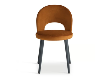DIXIE 544 - Upholstered velvet chair open back by Origins 1971 - view 3